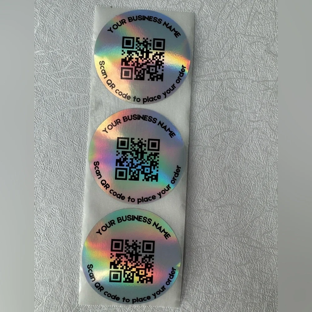Custom QR code- Round sticker for your Business Stickers- custom 2 inch sticker